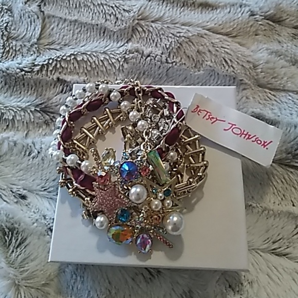 NWT Betsey Johnson Shooting Stars Bracelet - FIRM! - Picture 2 of 5